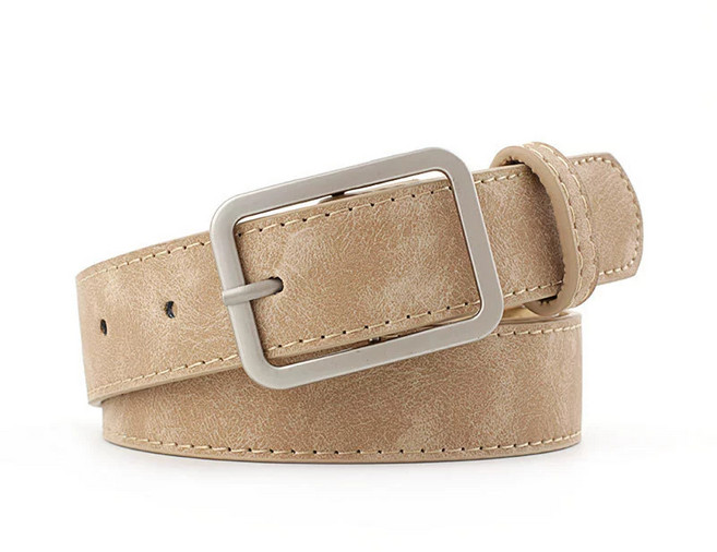 IFaith 仿皮方扣皮帶 復古學院風 男女通用