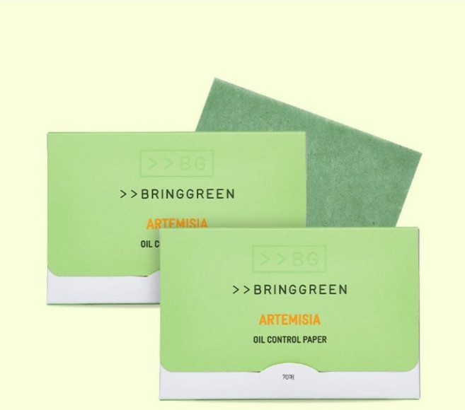 1+1 브링그린 쑥 한지 기름종이 70매, 2개