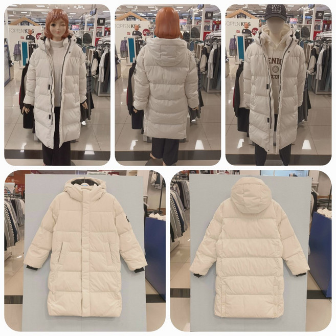 [에꼴리에] 24년 겨울신상! #70%세일~ 롱다운 패딩점퍼# #최강 한파대비# 주니어 남여공용! 단정한 스타일의 보온성좋아 가볍고 따뜻하며 코디가쉬운 유니 스탠다드 롱다운 점퍼