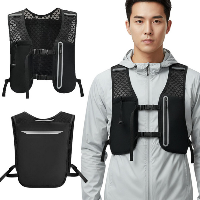 런스펙 초경량 조끼 베스트 마라톤 트레일 러닝조끼, 1개