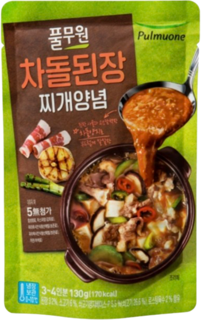 풀무원 차돌된장찌개양념 130g, 1개
