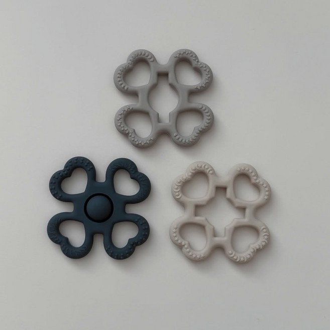 엔밀리밀리 플로링 변신 치발기 세트 구강기 신생아 이앓이 실리콘 치아발육기 아기 치발기 추천, 1개, 블루베리, 플로링 1세트