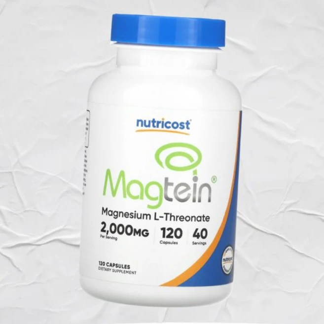 뉴트리코스트마그테인 마그네슘 L트레온산 2000mg 캡슐 120정 미국내수용, 1개 - 쿠팡