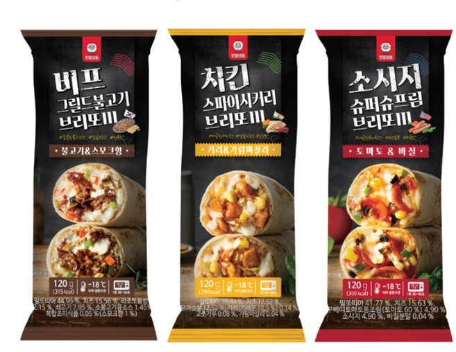 천일 브리또 3종류 맛보기, 120g, 6개