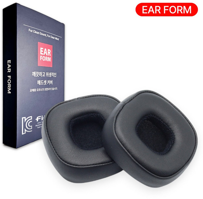 이어폼 마샬 메이저 4 5 헤드셋 커버 이어패드 호환 쿠션, 블랙 (H046)