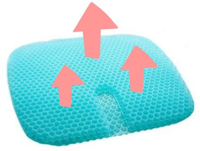 콘티 특대형 쿨방석 여름 쿨링 말랑 젤 벌집 실리콘 젤리 쿠션 냉 방석 의자 매트 시트 통풍, 상세페이지 참조