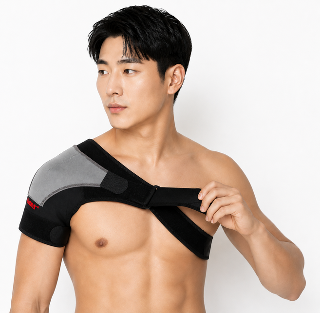 남녀공용 어깨 밴드 양쪽어깨 어깨보호대 어깨 운동 보조용, 1개