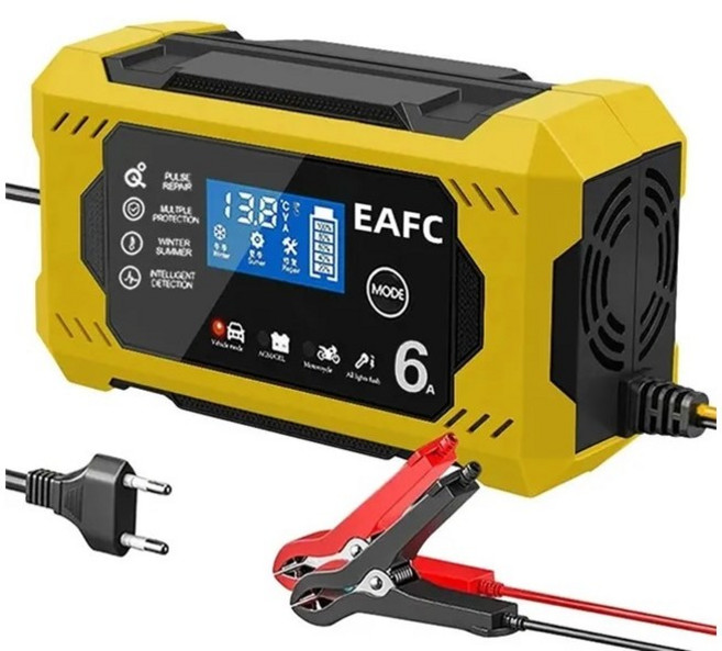 자동차 방전 점프 오토바이 배터리충전기 (휴대용 점프스타터 동절기 시동안켜짐 해결), 옐로우, 1개