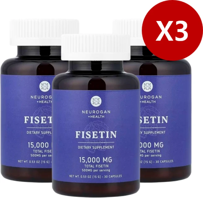 2+1 뉴로간 헬스 피세틴 500mg 캡슐 30정, 3개 - 쿠팡
