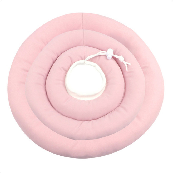 SUPER CREW 초경량 소프트 튜브 편안한 넥카라, 핑크, 1개