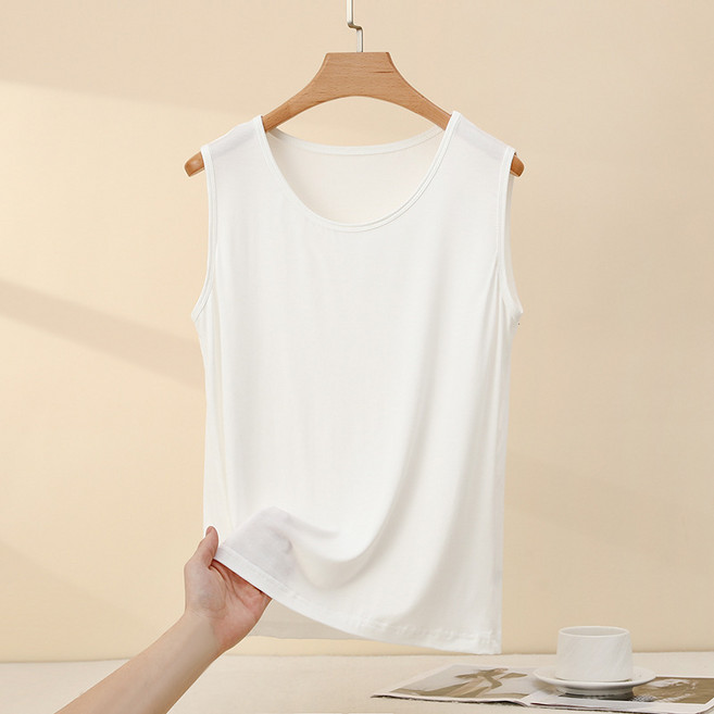 히트앤씨 4140 여성 모달 라운드 나시 여름 나시티 민소매나시