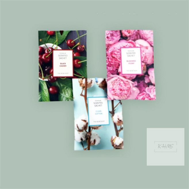 차곡담디자인 종이방향제 10g 종이포켓방향제, 블랙체리