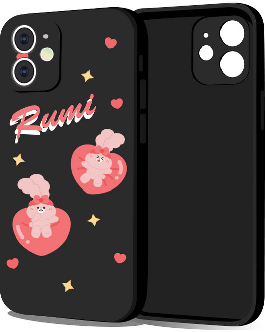 핫티몰 러브 루미 블랙 젤리 휴대폰 케이스