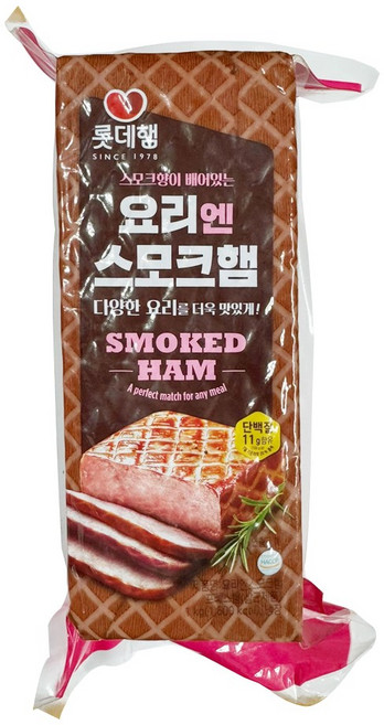 [정연푸드] 롯데햄 요리엔스모크햄, 1개, 1kg