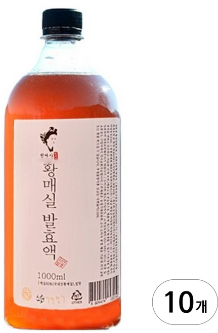 하동권여사 황매실 발효액 1L, 10개