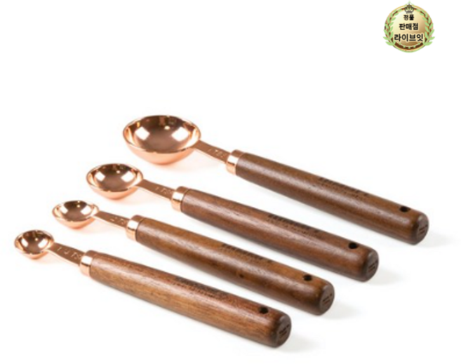 힘멜 원형 티타늄 계량스푼 로즈골드 4종세트, 4세트