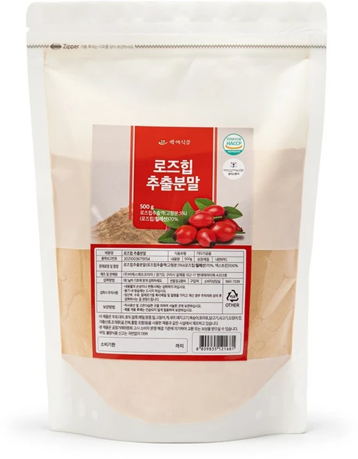 로즈힙추출분말 칠레산 500g HACCP 인증제품, 1개 - 쿠팡