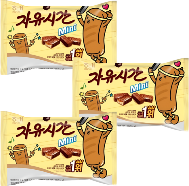 자유시간 미니, 180g, 3개