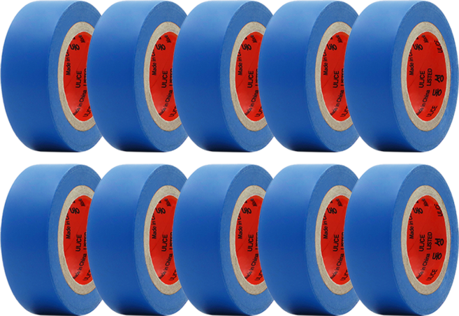 [당일발송] 전기테이프 절연테이프 20mm X 9M(10개입) 파랑, 10개