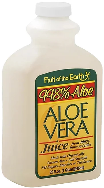 Fruit of the Earth 프룻오브디얼스 퓨어 알로에 베라 주스 드링크 무설탕 무첨가 946ml, 1개 - 쿠팡