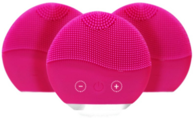 찐노마진몰 실리콘 진동 클렌저, 핫핑크, 미니2