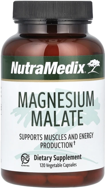NutraMedix 마그네슘 말레이트 200mg 베지 캡슐 120정(캡슐 1정당 100mg), NutraMedix마그네슘말레이트200mg베지캡슐120, 1개, 120정 - 쿠팡