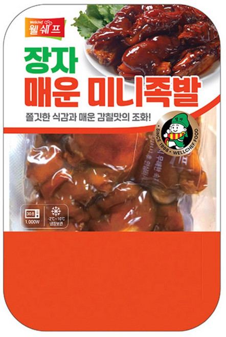 장자 매운 미니족발, 2개, 400g