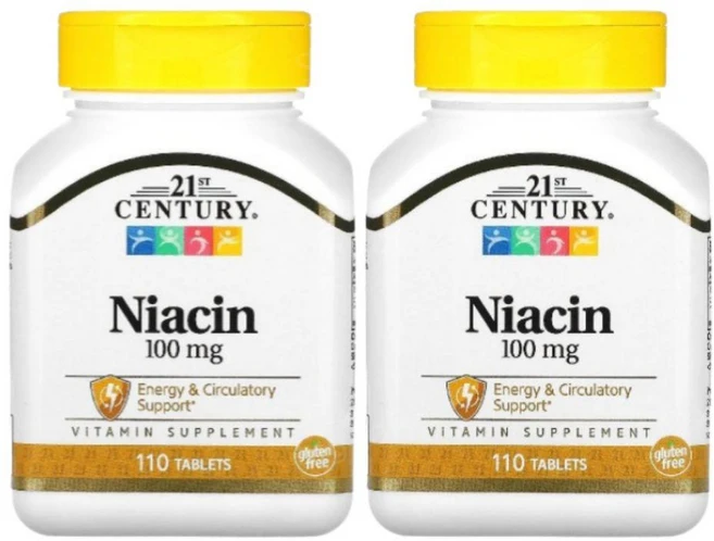 21st Century 21세기 센트리 니아신 Niacin 100mg, 2개, 110정 - 쿠팡
