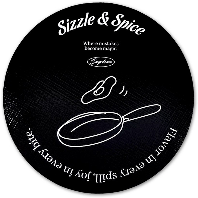 인덕션 긁힘 방지 주방 실리콘 냄비 받침대 모던 원형 A, 블랙, 1개