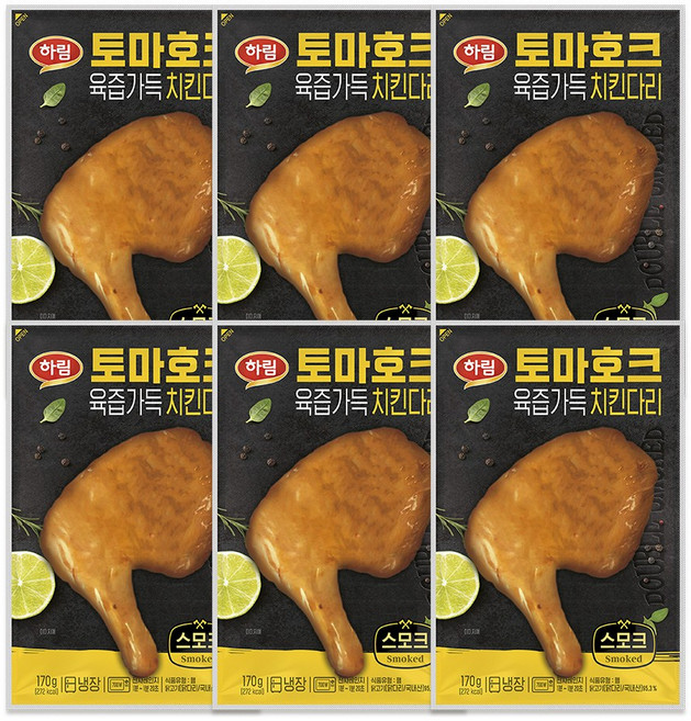 하림 토마호크 치킨다리 스모크 170g x 6개