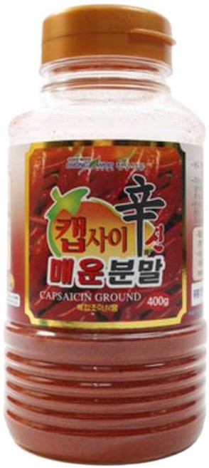 캡사이신분말 400g-가정용 업소용 매운소스 양념 식당용 과립형 닭발 떡볶이 캡사이신가루, 1개, 400g