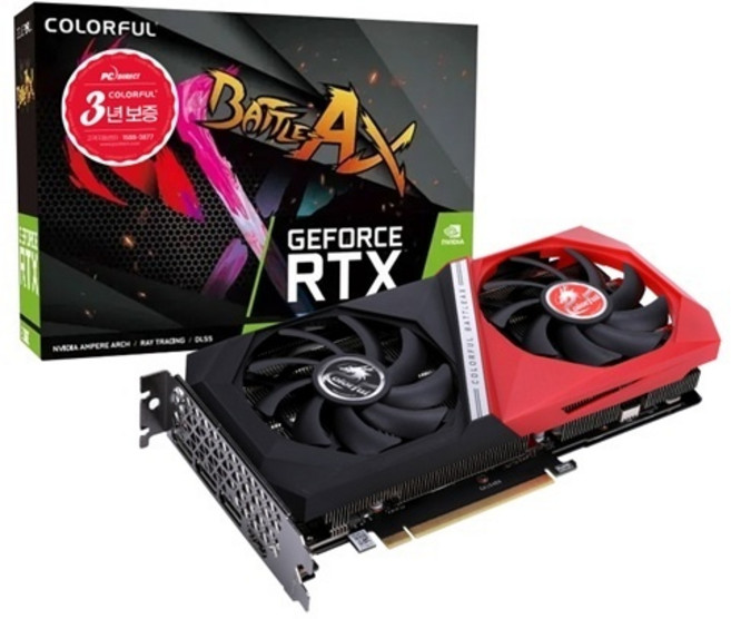 (Colorful) 지포스 RTX 3060 Battle AX DUO V2 D6 12GB 피씨디렉트