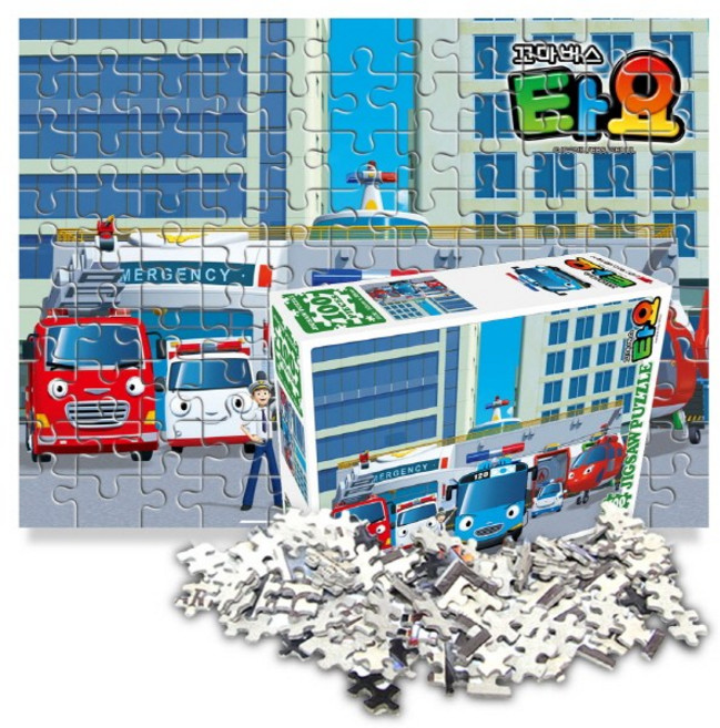꼬마버스 타요 맡겨줘~ 직소 퍼즐 100조각, 1개, 칼라, 100피스