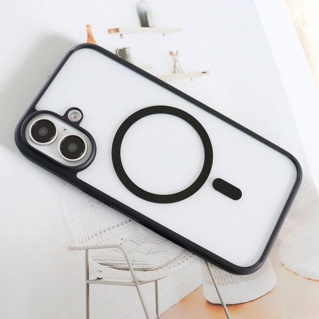 변색없고 부드러운 맥세이프 클리어 범퍼 케이스