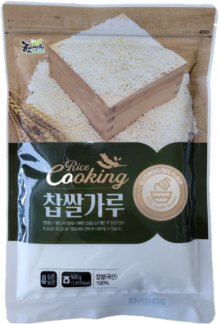 김포맥아식품 국산 찹쌀가루, 500g, 1개
