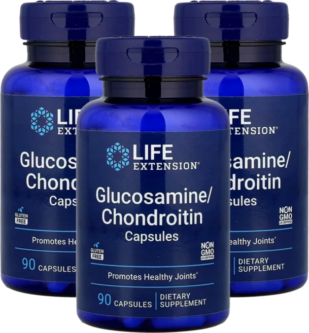 라이프익스텐션 글루코사민 콘드로이틴 90캡슐, 90정, 3개 - 쿠팡