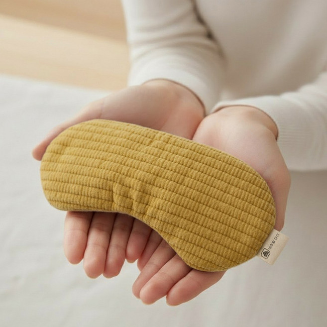 자연아이 국산 팥 눈 찜질팩 눈안대 코찜질 비염 냉온찜질 겨자(일반형), 겨자, 일반형, 1