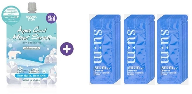 슬리핑구매시 숨37 워터풀 워터젤 크림120매(리뉴얼제품 마린 릴리프 젤크림으로), 1개, 8ml - 쿠팡