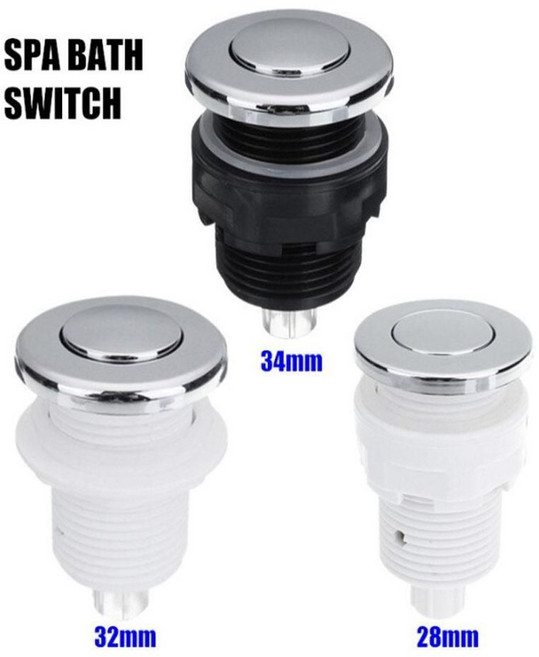 배수스위치 공압 푸시 공기 버튼 욕조 스파 쓰레기, 1개, 스위치34mm GD24073