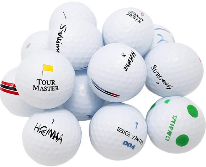 [주영로스트볼] 일반브랜드 혼합 50알 초보자 골프공 로스트볼 A+급~A-급혼합, 화이트, 1개, 50개입, 일반 A+급~A-급혼합