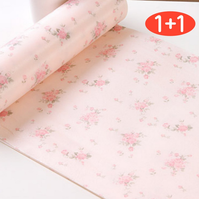 1+1 북유럽 감성 서랍매트 방수 데코시트 3M 롤형, 2개, 플라워