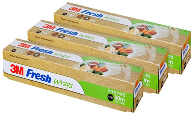 쓰리엠 후레쉬 랩 대형 30cm x 50m, 3개