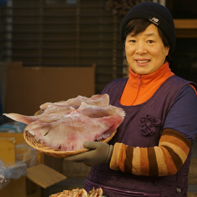 팔도명인 속초 반건조 가오리날개, 1세트, 가오리날개 1kg