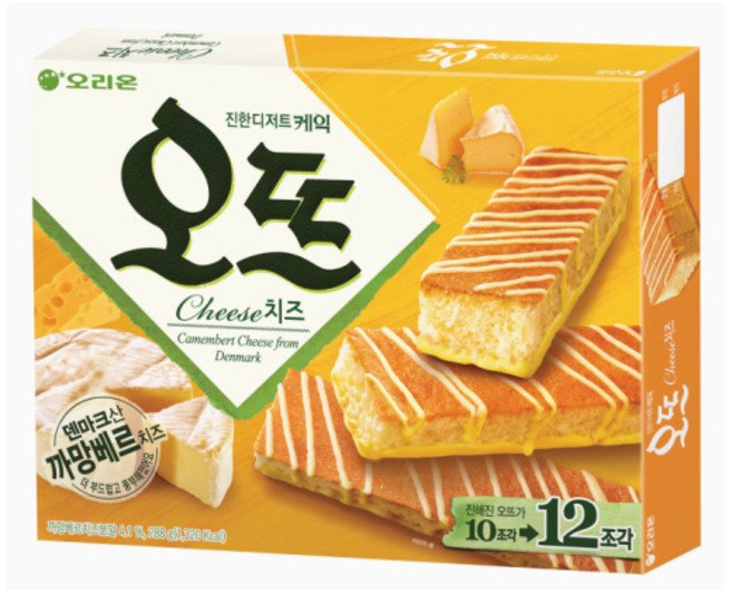 오리온 오뜨 케이크 치즈 12개입 288G 10개, 12개