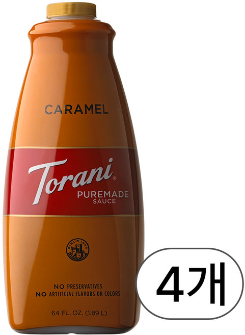 토라니퓨어카라멜소스1.89L1box(4ea), 2.5kg, 4개