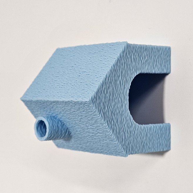 반짝CR 3D 굴뚝하우스 M사이즈 아성체~준성체용 크레스티드 게코 도마뱀 은신처 소동물 파충류 용품 사육장 꾸미기, 스카이M, 1개