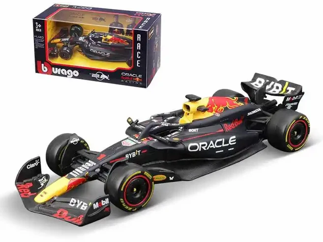 부라고 1:43 2025 메르세데스 AMG RB21 레드불 맥라렌 F1 레이싱 포뮬러 자동차 스태틱 다이캐스트 합금, 24 2024 RB20-1