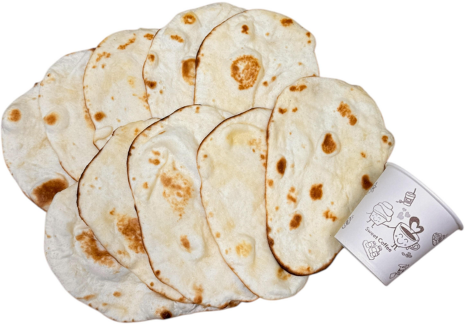 오샬 커리146 화덕에 구운 플레인난 인도난 미니난 40g, 10개