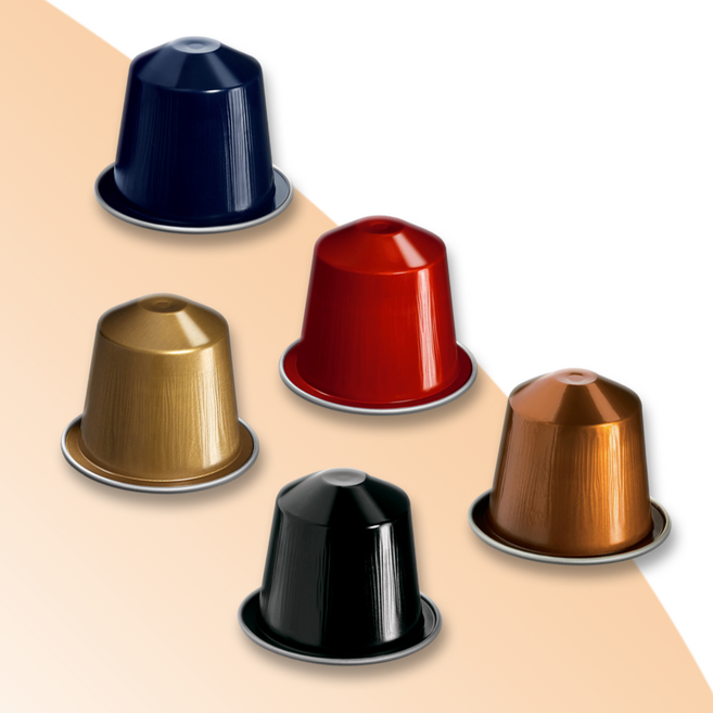 네스프레소 오리지널 캡슐 커피 다크 로스트 시리즈 세트 패키지, 5개, 10개입, 4.2g