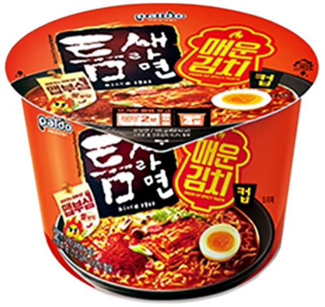 틈새라면 매운김치 컵 105g, 1개